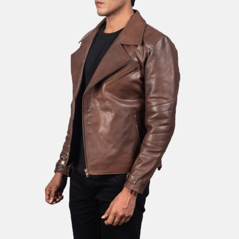 Mens Raiden Brown Leather Biker Jacket3-3-1557201026660